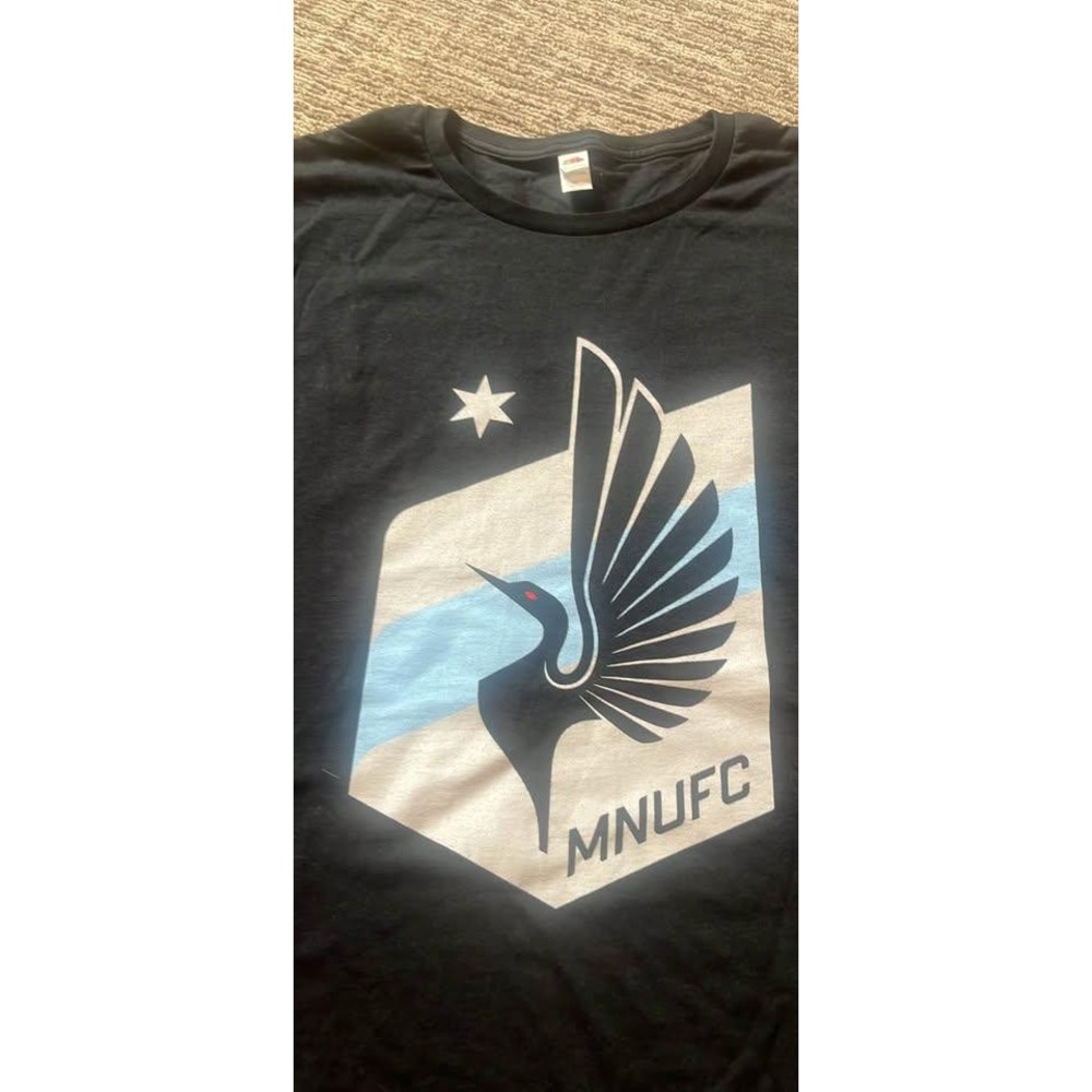 Minnesota United FC MNUFC Black Graphic T-Shirt Mens XL